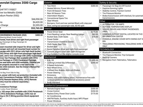 New 2026 Chevrolet Express 3500 Extended w/ Driver Convenience Package RWD image 3