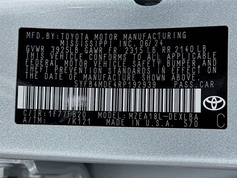 Certified 2024 Toyota Corolla LE FWD image 30