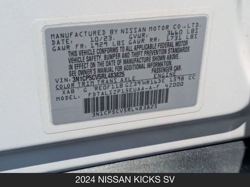 Used 2024 Nissan Kicks SV FWD image 25