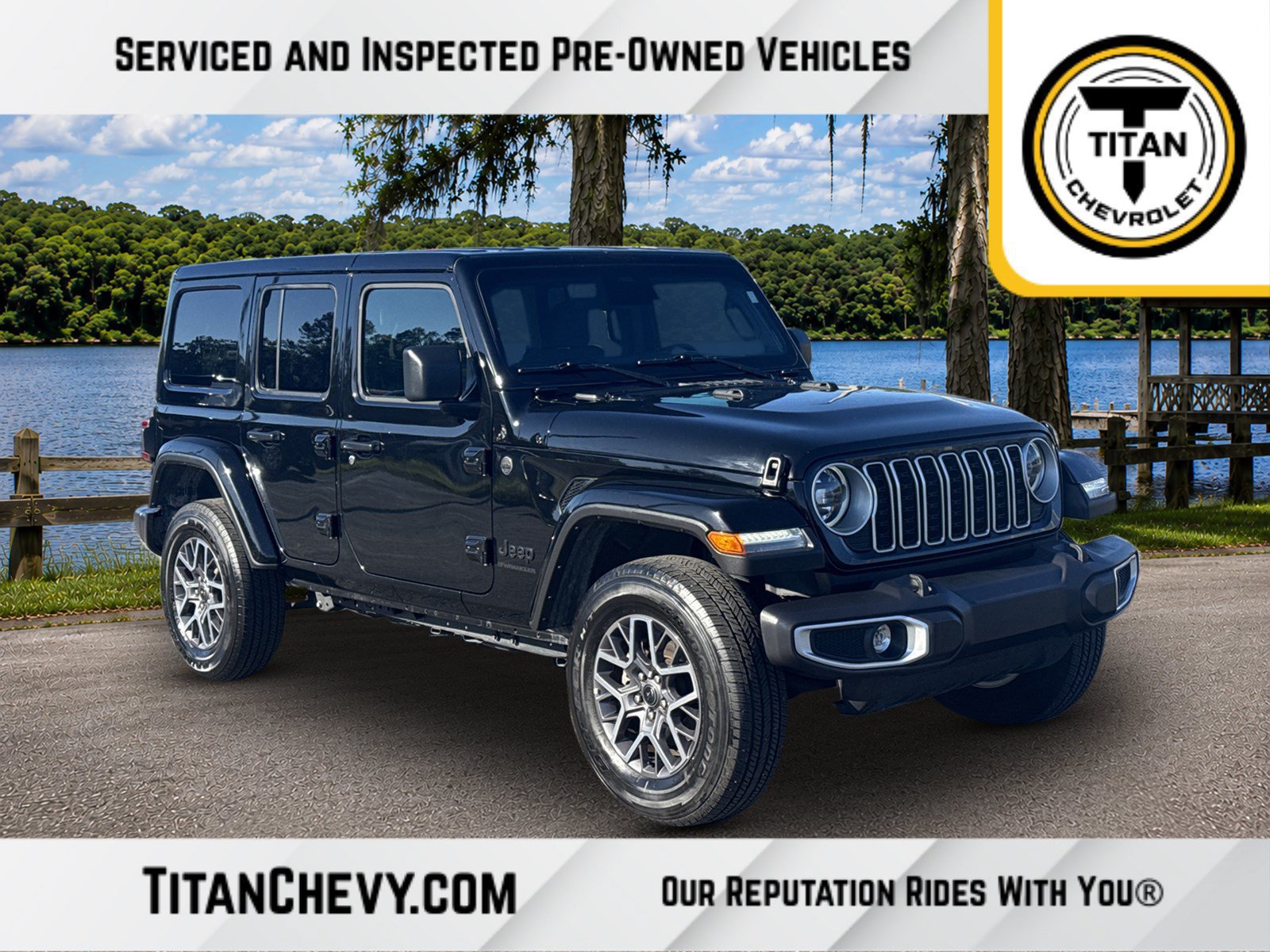 Used 2025 Jeep Wrangler Unlimited Sahara AWD/4WD image 1