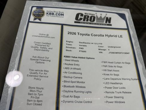 Used 2026 Toyota Corolla LE FWD image 40