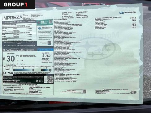 Used 2025 Subaru Impreza 2.0i image 18