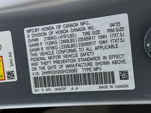 Used 2025 Honda CR-V LX image 12