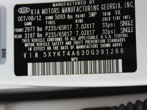 Used 2013 Kia Sorento LX w/ Convenience Pkg FWD image 9