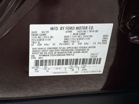 Used 2022 Ford Explorer XLT w/ Equipment Group 202A RWD image 36