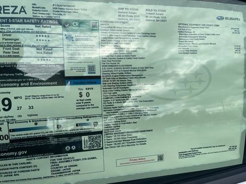 New 2026 Subaru Impreza 2.0i Sport image 10