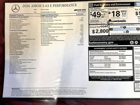New 2026 Mercedes-Benz S 63 AMG S image 19