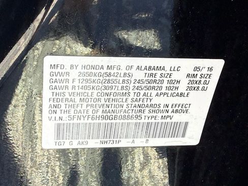 Used 2016 Honda Pilot Touring image 27