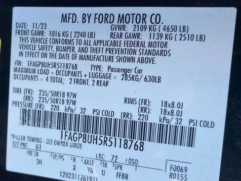 Used 2024 Ford Mustang Premium RWD image 20