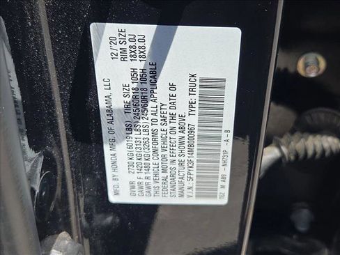 Used 2021 Honda Ridgeline Sport image 24