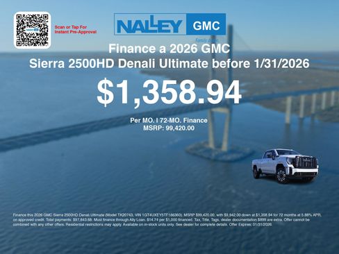 New 2026 GMC Sierra 2500 Denali Ultimate w/ LPO, Black Badging Package image 6