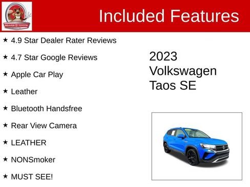 Used 2023 Volkswagen Taos SE image 4