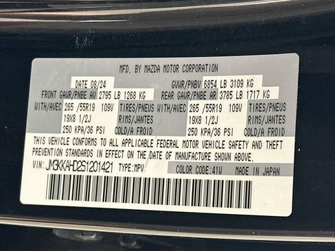 Used 2025 MAZDA CX-90 3.3 Turbo w/ Select Package AWD/4WD image 12