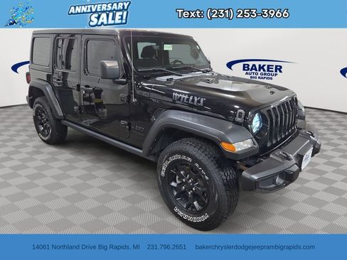 Used 2022 Jeep Wrangler Unlimited Willys image 1