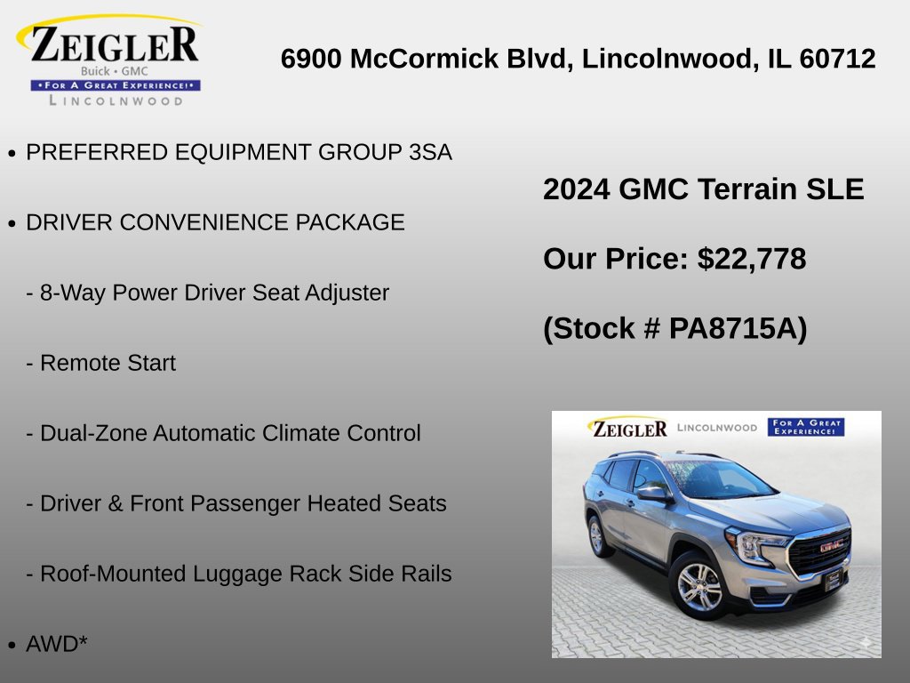 Used 2024 GMC Terrain SLE w/ Driver Convenience Package AWD/4WD image 6