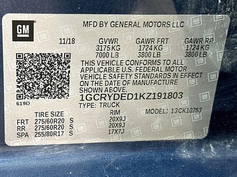 Used 2019 Chevrolet Silverado 1500 LT w/ All-Star Edition AWD/4WD image 29
