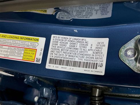 Used 2025 Honda Civic Sport Touring image 16