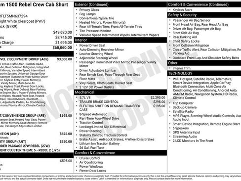 Used 2021 RAM 1500 Rebel w/ Rebel Level 2 Equipment Group AWD/4WD image 4