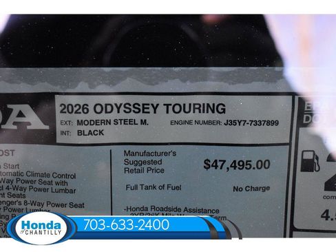 New 2026 Honda Odyssey Touring image 42