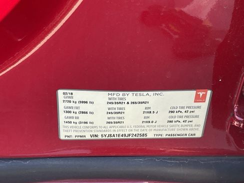 Used 2018 Tesla Model S P100D image 9