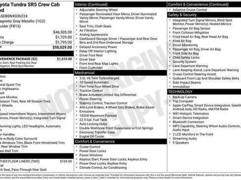 Used 2022 Toyota Tundra SR5 w/ SR5 Convenience Package AWD/4WD image 33