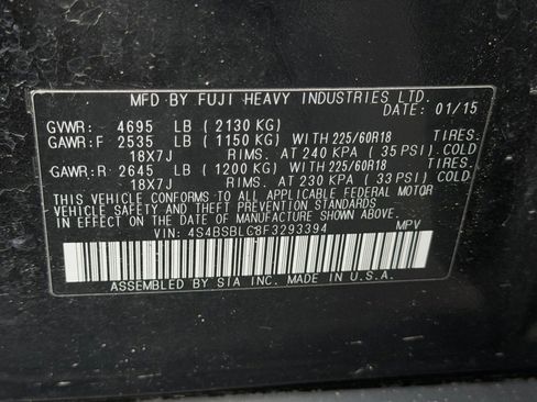 Used 2015 Subaru Outback 2.5i Limited image 17