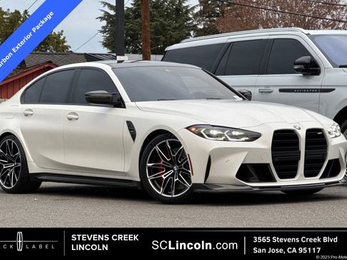 Used 2022 BMW M3 w/ M Carbon Exterior Package image 1