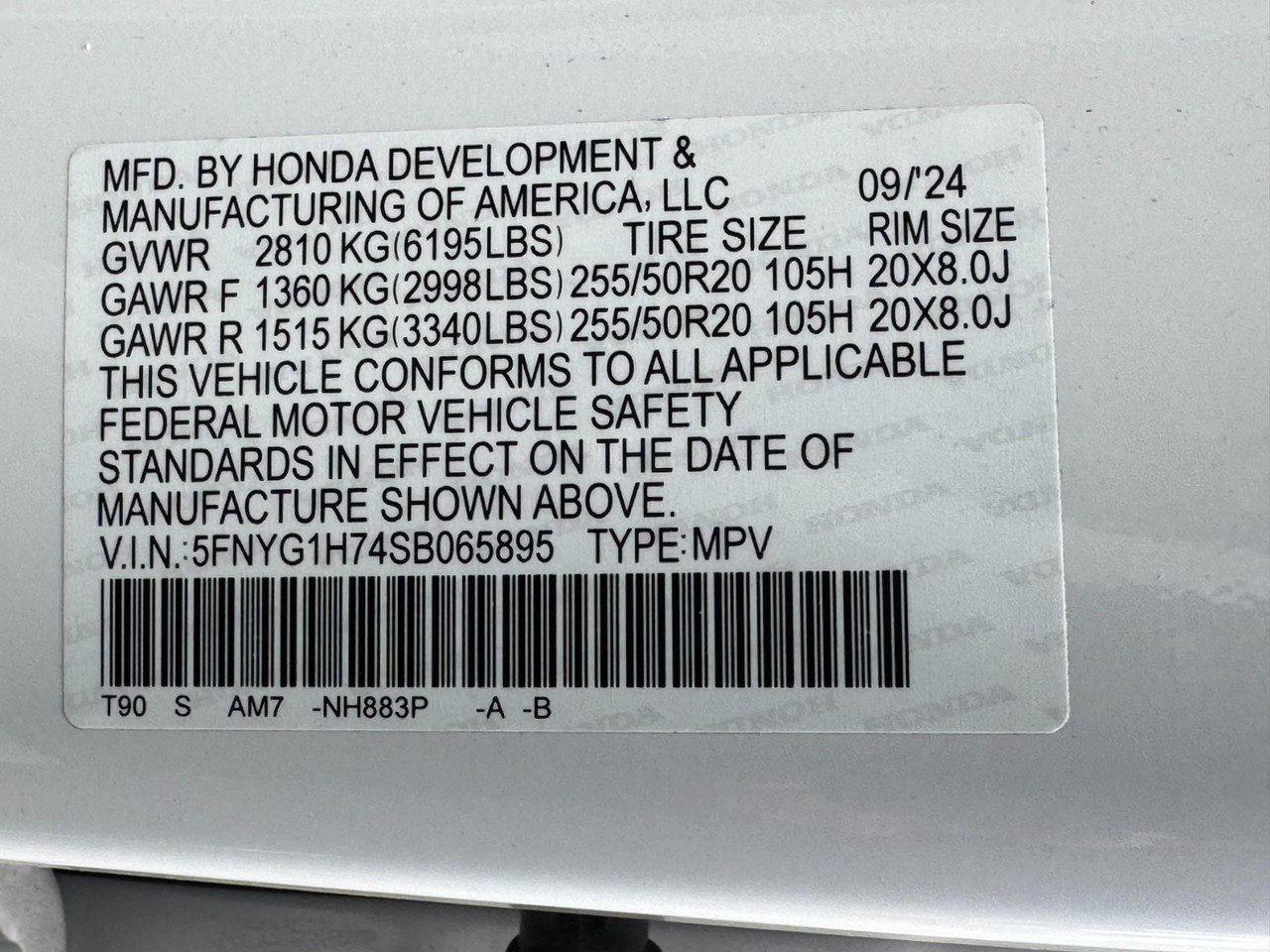 Certified 2025 Honda Pilot Touring image 28