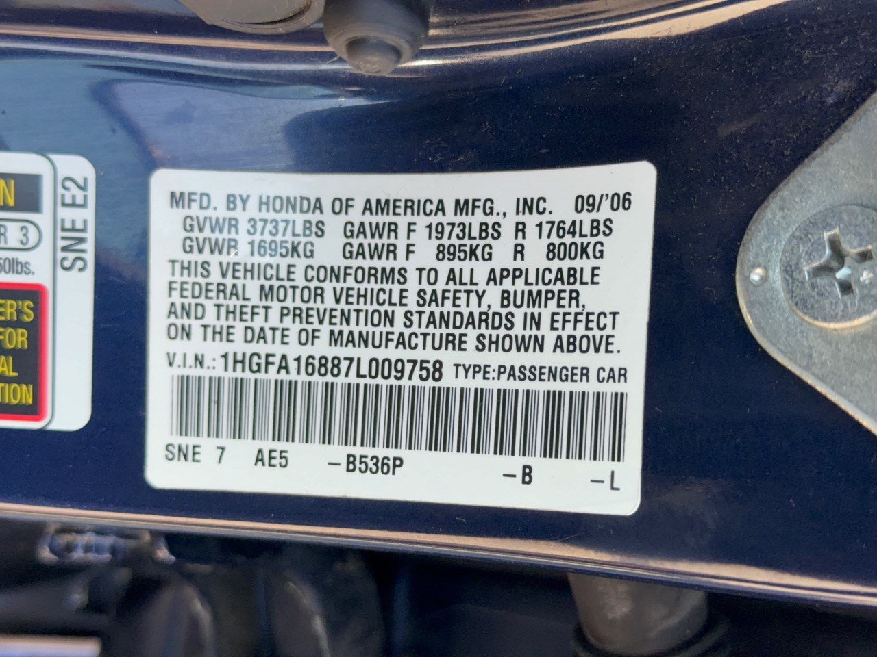 Used 2007 Honda Civic EX image 31
