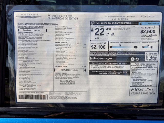 New 2027 Chrysler Pacifica Select FWD image 3