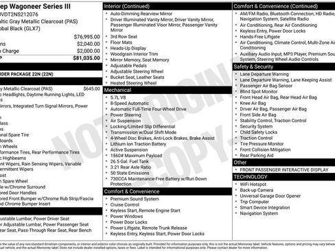 Used 2022 Jeep Wagoneer Series III image 31