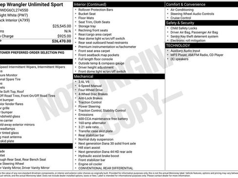 Used 2012 Jeep Wrangler Unlimited Sport AWD/4WD image 2