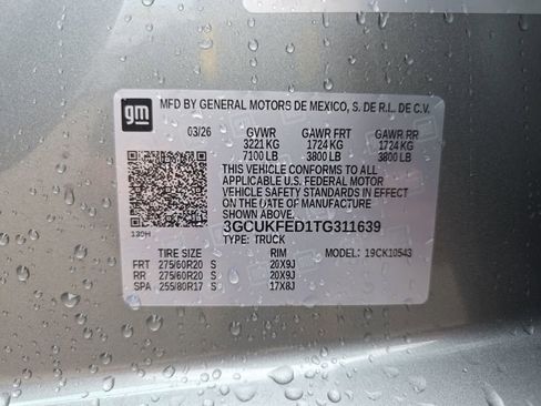 New 2026 Chevrolet Silverado 1500 LT Trail Boss w/ Safety Package AWD/4WD image 30