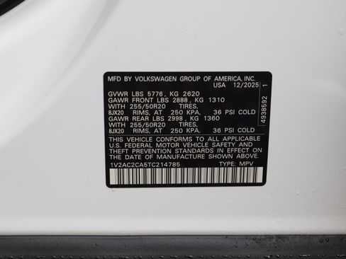 New 2026 Volkswagen Atlas Cross Sport SEL R-Line image 25