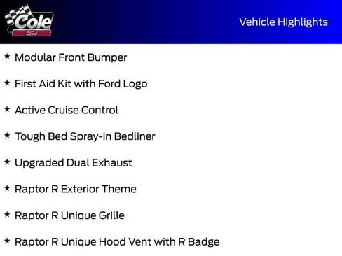 New 2026 Ford F150 Raptor w/ Equipment Group 803A Raptor R image 7