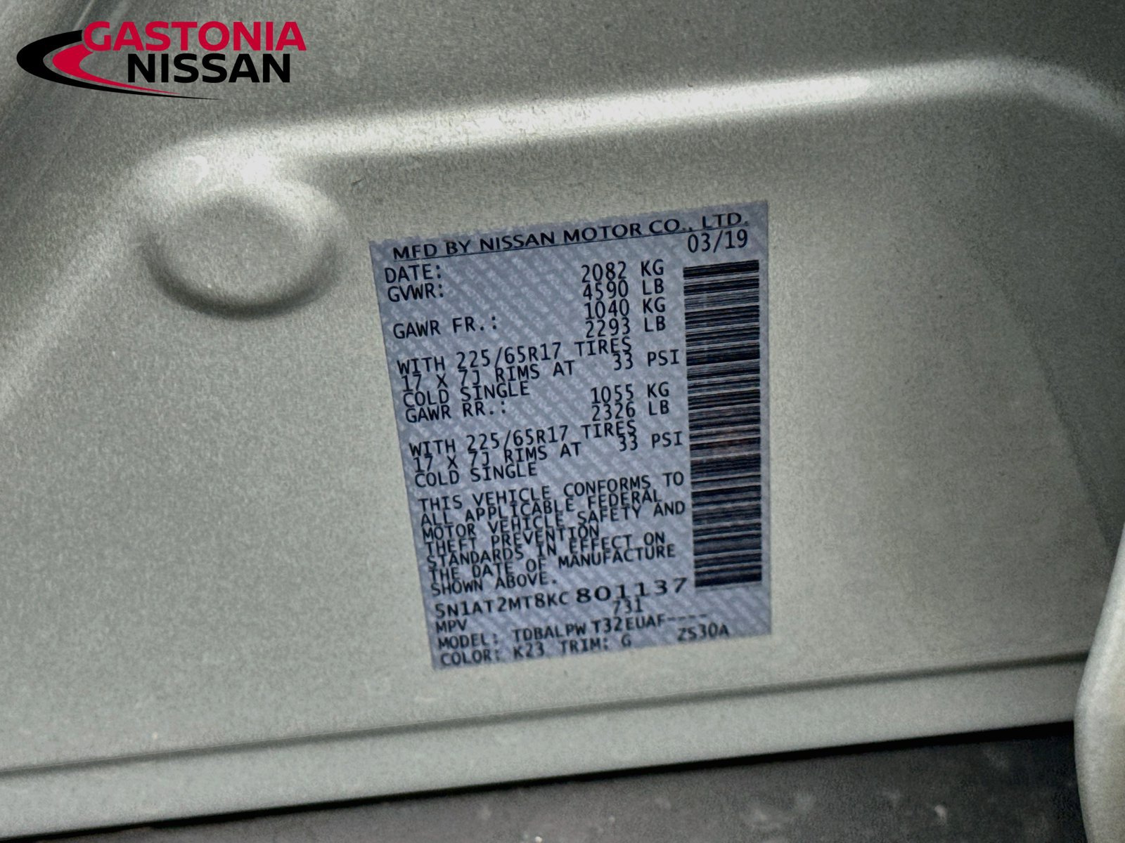 Used 2019 Nissan Rogue S w/ Special Edition Package FWD image 35