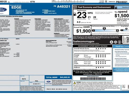 Used 2023 Ford Edge SE w/ Black Appearance Package AWD/4WD image 6