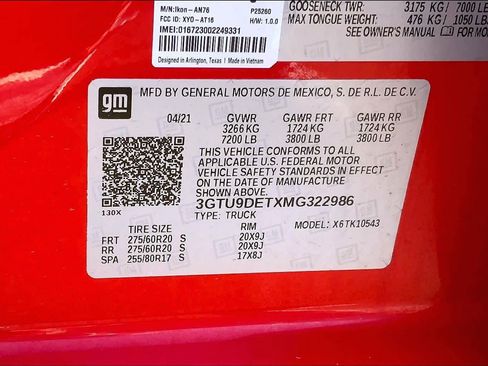 Used 2021 GMC Sierra 1500 SLT w/ SLT Premium Plus Package image 32