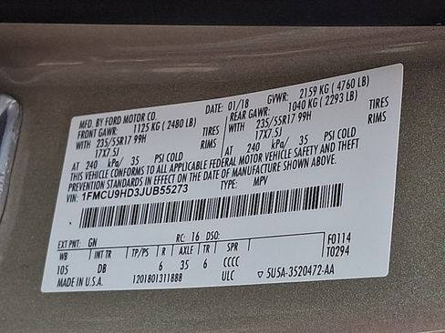 Used 2018 Ford Escape SEL AWD/4WD image 26
