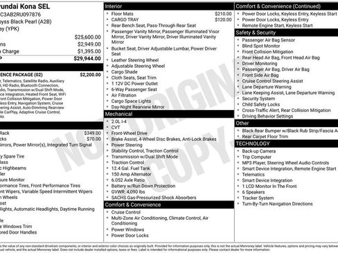 Certified 2024 Hyundai Kona SEL w/ Convenience Package FWD image 2