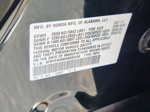 Used 2017 Honda Pilot Elite image 21