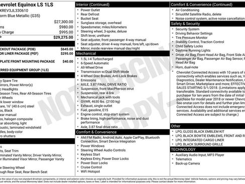 Used 2018 Chevrolet Equinox LS w/ LPO, Blackout Package AWD/4WD image 6