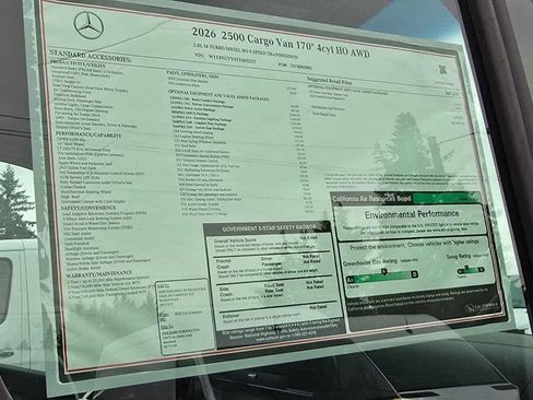 New 2026 Mercedes-Benz Sprinter 2500 image 14