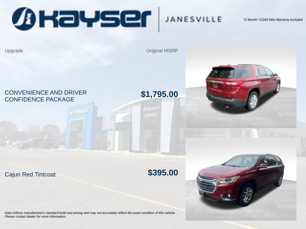 Certified 2020 Chevrolet Traverse LT FWD image 2