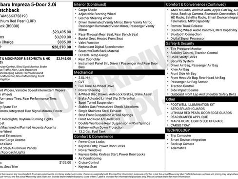 Used 2019 Subaru Impreza 2.0i Sport image 20