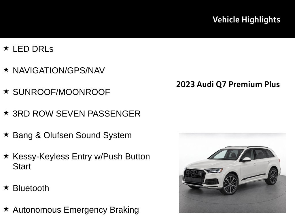 Used 2023 Audi Q7 3.0T Premium Plus w/ Premium Plus Package AWD/4WD image 31