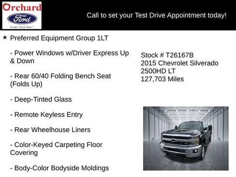 Used 2015 Chevrolet Silverado 2500 LT w/ LT Convenience Package AWD/4WD image 7