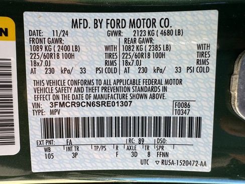Used 2025 Ford Bronco Sport Outer Banks w/ Outer Banks Tech Package+ AWD/4WD image 15