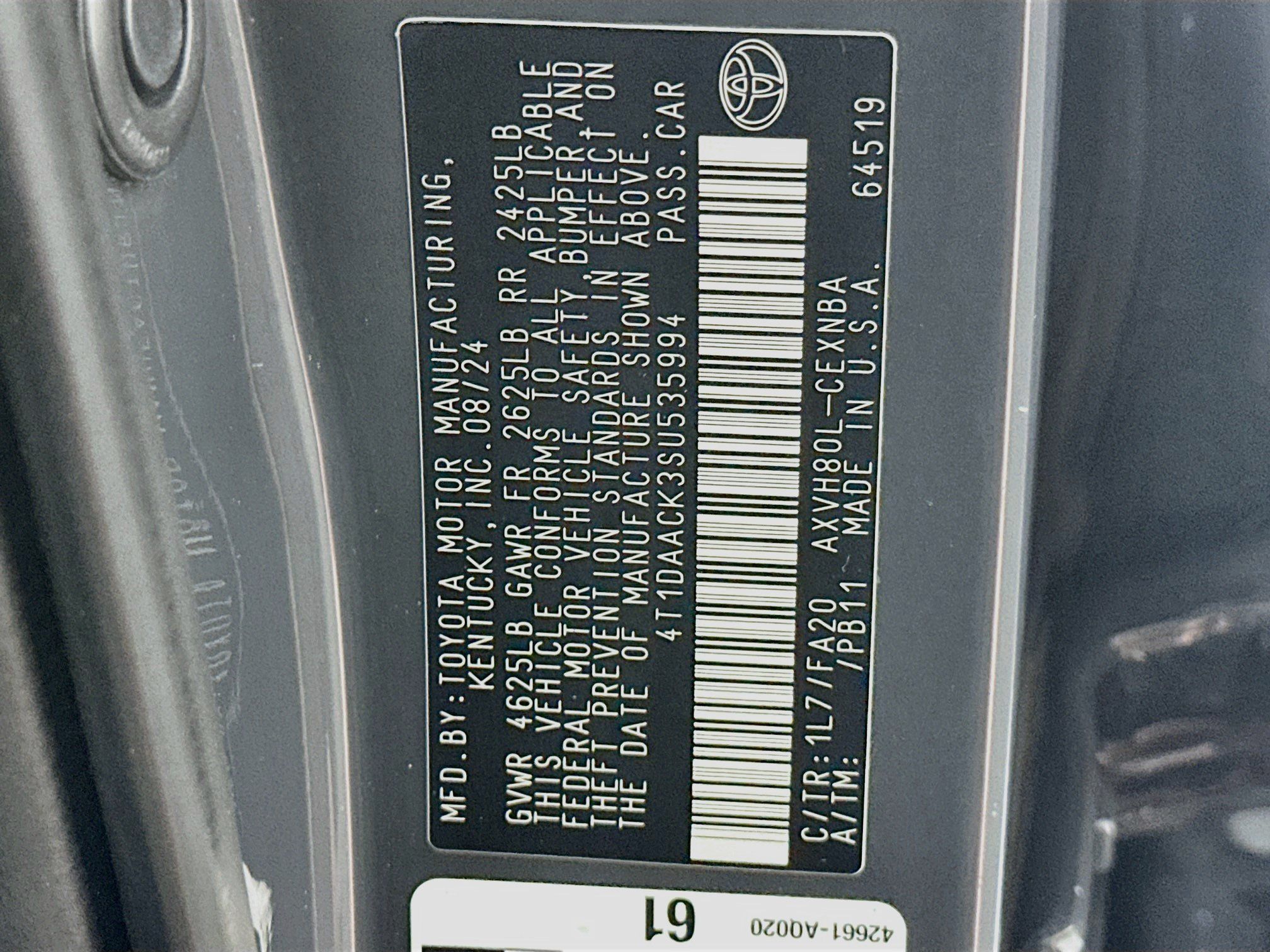 Used 2025 Toyota Camry LE FWD image 12