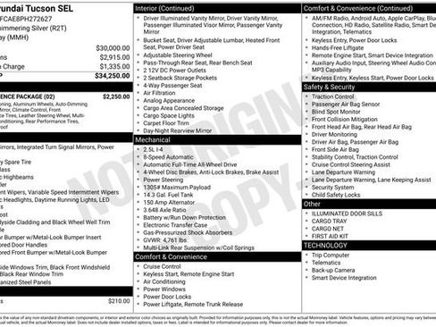 Used 2023 Hyundai Tucson SEL w/ Convenience Package AWD/4WD image 10